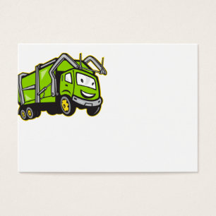 Garbage Rubbish Truck Cartoon