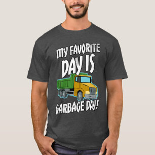 Garbage Smiling Truck Dirty Cans Recycling Day Dus T-Shirt