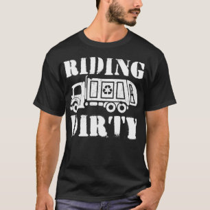 Garbage Smiling Truck Dirty Cans Recycling Day Dus T-Shirt
