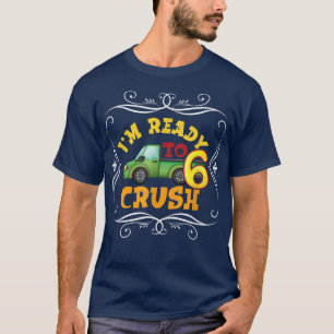 Garbage Truck 6th Birthday Party Birthday Boy 657 T-Shirt