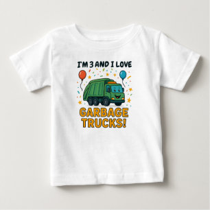 Garbage Truck Birthday Crew - Truck Kids Birthday Baby T-Shirt