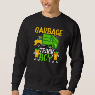Garbage Truck Boy Garbage Day Recycling For Toddle Sweatshirt