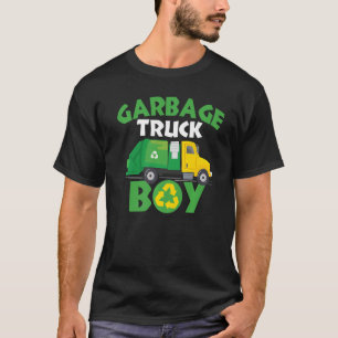Garbage Truck Boy  Trash Bin Waste Management Recy T-Shirt