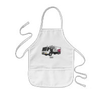 Garbage truck cartoon illustration