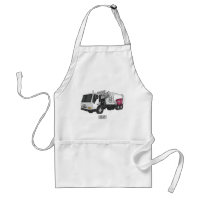 Garbage truck cartoon illustration