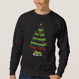 Garbage truck Christmas Tree Lights  Garbage truck Sweatshirt