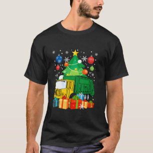 Garbage Truck Christmas Tree Lights Ornament Decor T-Shirt