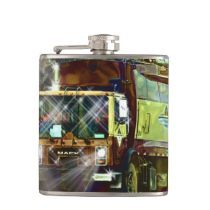 Garbage Truck Driver, Trash Truck Hip Flask
