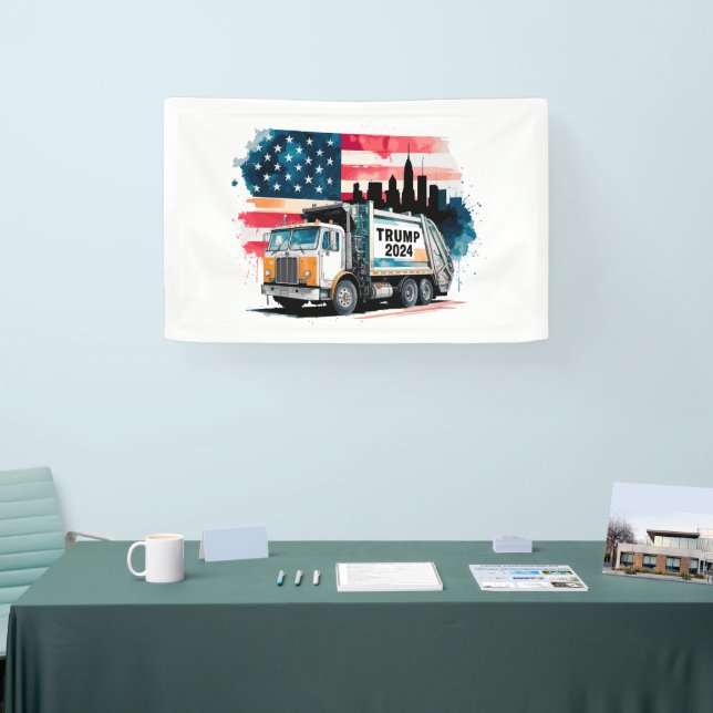 Garbage Truck For Trump Banner (Tradeshow)