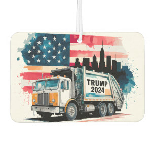 Garbage Truck For Trump Car Air Freshener