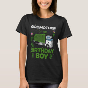 Garbage Truck Godmother Birthday Boy Balloons Birt T-Shirt