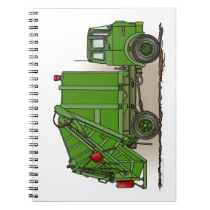 Garbage Truck Green Notebook