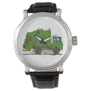 Garbage Truck Green Watch