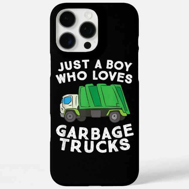 Garbage Truck Just A Boy Who Loves Garbage Trucks Case-Mate iPhone Case (Back)