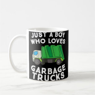 Garbage Truck Just A Boy Who Loves Garbage Trucks Coffee Mug