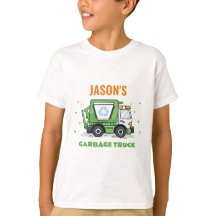 Garbage Truck Kids Tshirts Birthday Party