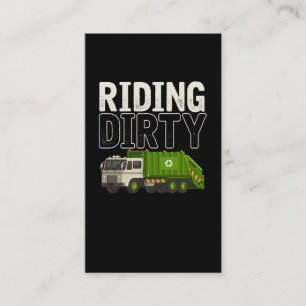 Garbage Truck Quote Garbage Day Trash Trucker Business Card