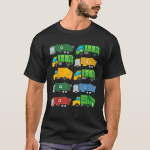 Garbage Truck Recycling Day Trash Waste Separation T-Shirt