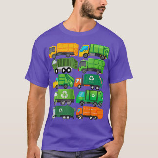 Garbage Truck Recycling Day Trash Waste Separation T-Shirt