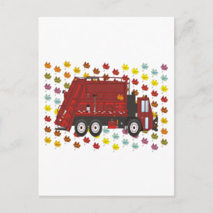 Garbage Truck September Postcard