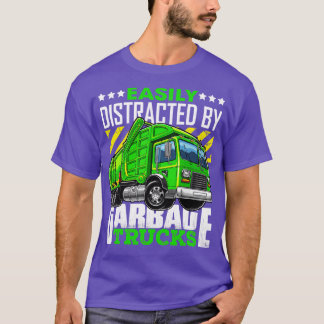Garbage Truck Shirt Easily Distracted By Garbage T