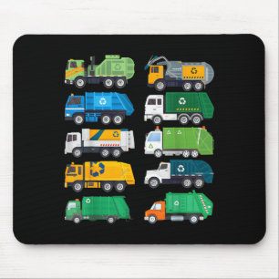 Garbage Truck Trash Waste Separation Costume Kids Mouse Pad