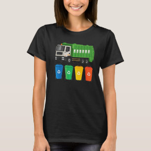 Garbage Truck Truck Trash Recycling Waste Manage T-Shirt
