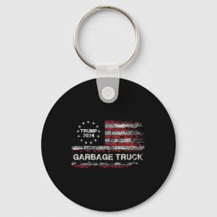 Garbage Truck - Trump Supporter Garbage Trump 2024 Key Ring