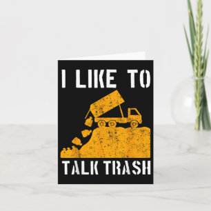 Garbage Truck Waste Recycle Trash Collector Earth Card