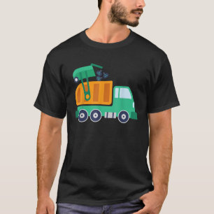 Garbage Truck Waste Recycle Trash Collector Earth T-Shirt