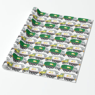 Garbage Truck Wrapping Paper