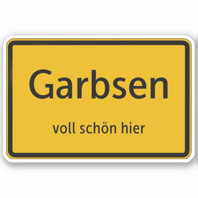 Garbsen Sticker Autosticker (Front)
