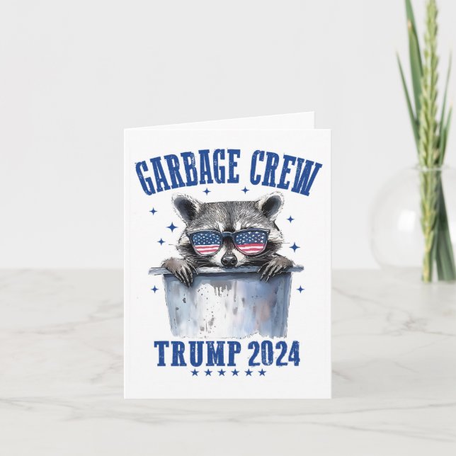 Garbyge Crew Trump 2024 President 47 Trump 2024 Me Card (Front)