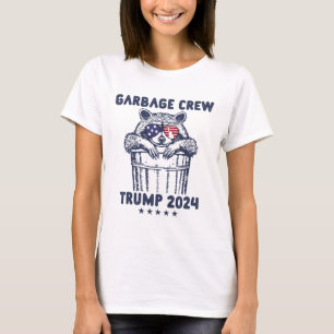 Garbyge Crew Trump Garge Man In Trash Truck Electi T-Shirt