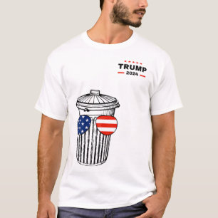 Garbyge For Trump 2024 Garge Truck Trash Can Vote T-Shirt
