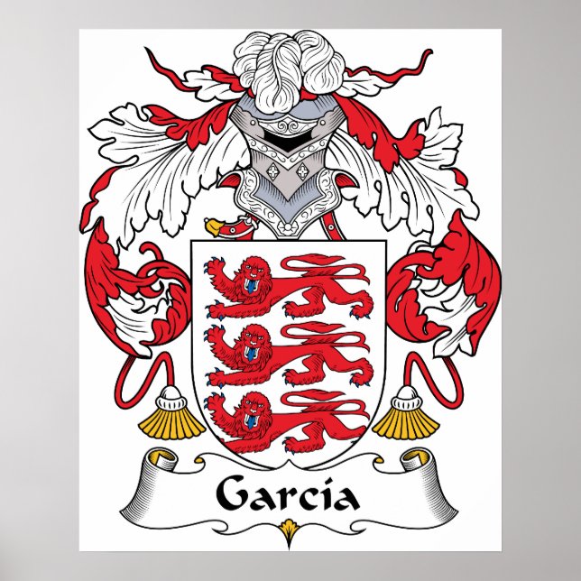 Garcia Coat of Arms Poster (Front)