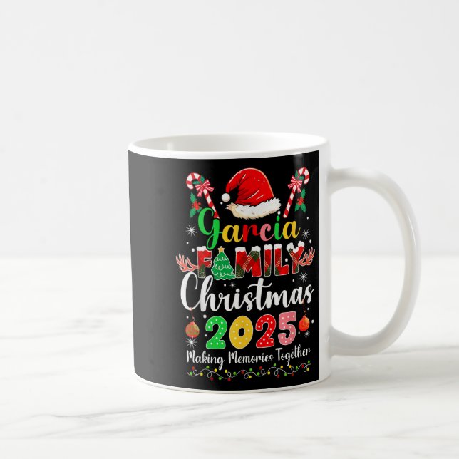 Garcia Family Christmas 2025 Matching Santa Hat Xm Coffee Mug (Right)