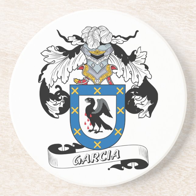 Garcia Family Crest Coaster (Front)
