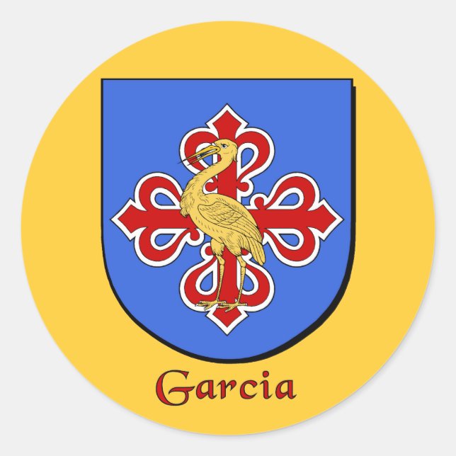 Garcia Family Shield Stickers (Front)