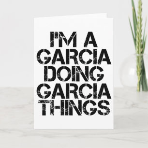 Garcia Funny Surname Family Tree Birthday Reunion Card