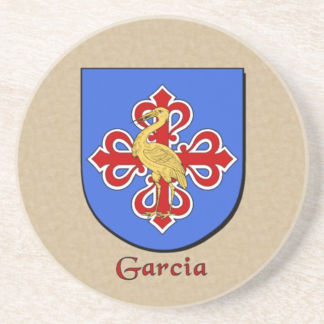 Garcia Heraldic Shield Coaster (Front)