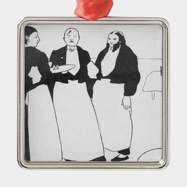 Garcons de Cafe Metal Tree Decoration (Front)