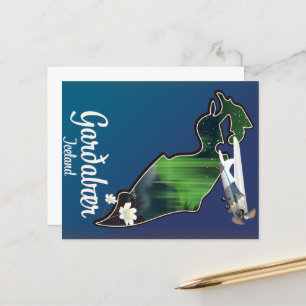 Garðabær Iceland travel poster