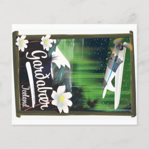 Garðabær Iceland travel poster