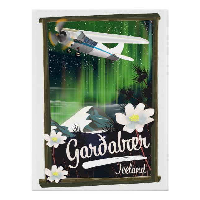 Garðabær Iceland travel poster (Front)
