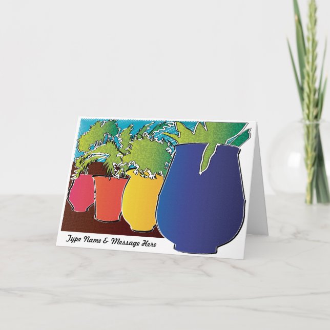 Garden 01 Customisable Greeting Card (Front)
