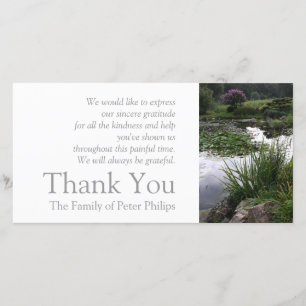 Garden 2 Peaceful Pond Sympathy Thank You 2