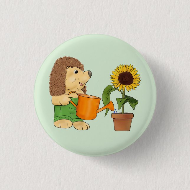 garden 3 cm round badge (Front)