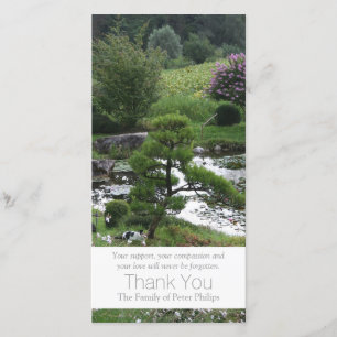 Garden 3 with Cats Sympathy Thank You 3 Card