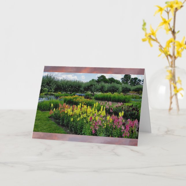 Garden All-Occasion (blank inside) Card (Yellow Flower)